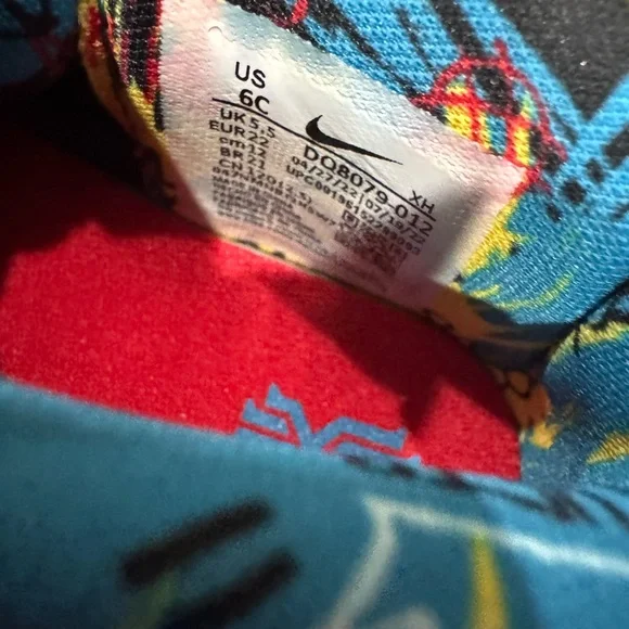 Kyrie 8 GO SE "Black/Tour Yellow/University Red" Kids' Basketball Toddler sizes - Picture 6 of 9